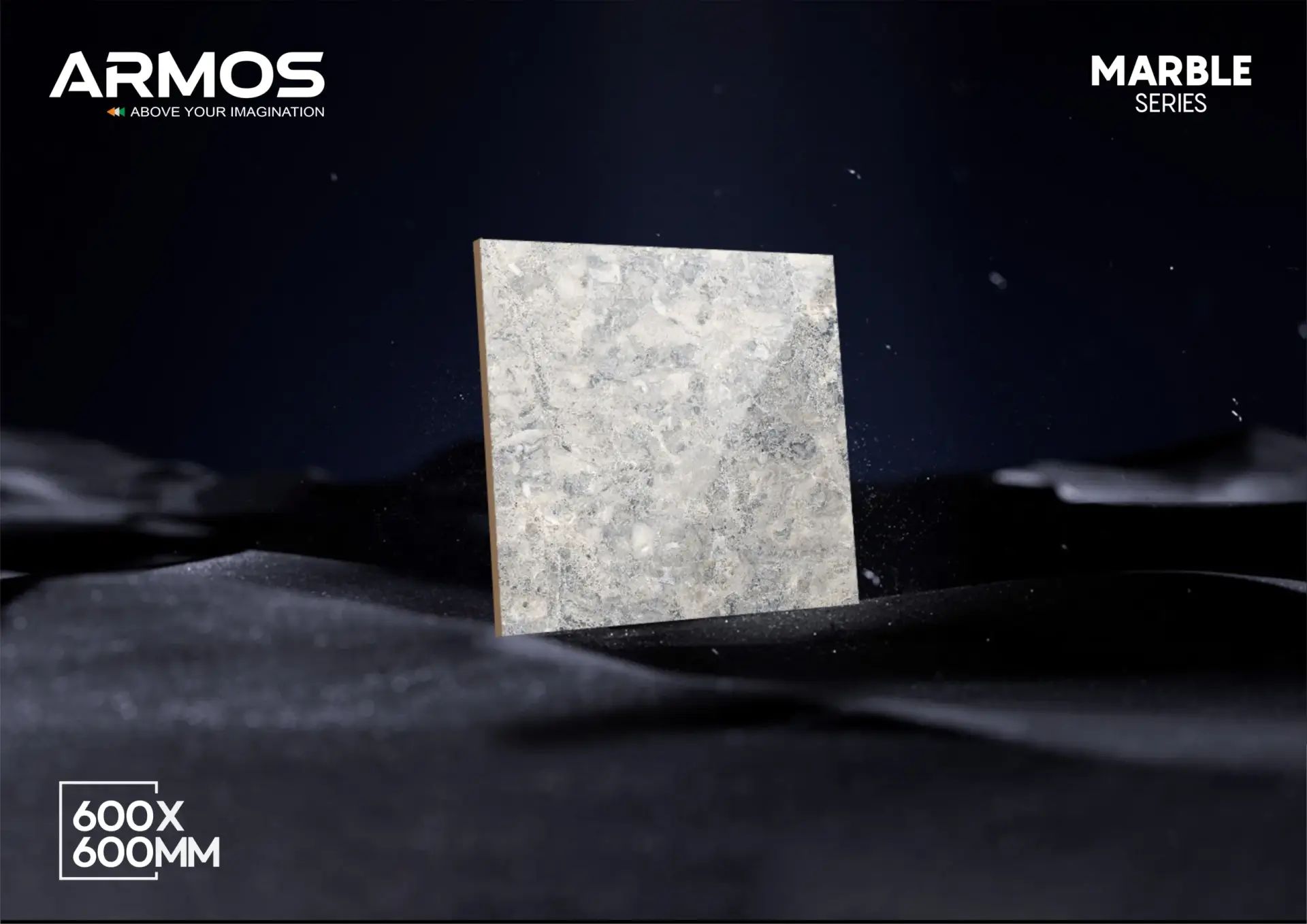 600x600mm glossy marble finish porcelain tiles for floors and walls – premium quality tiles from Armos, India’s leading tile manufacturer and exporter.