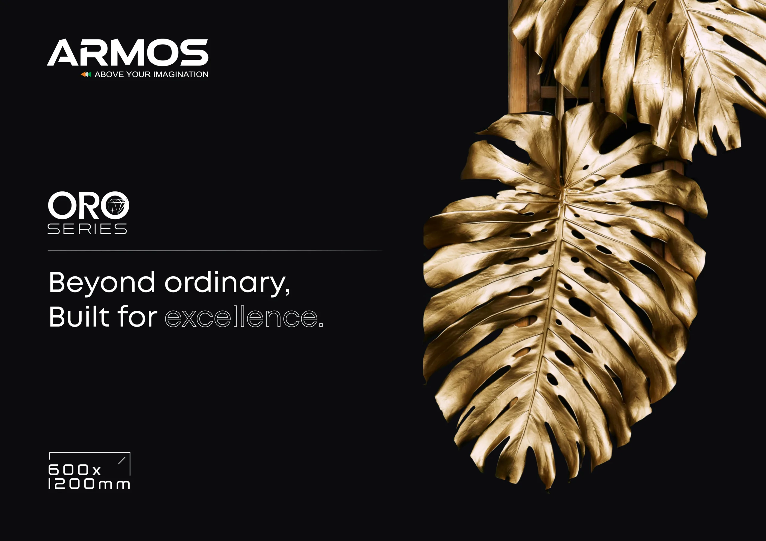 Oro Golden Glossy Porcelain Tiles for Luxury Walls and Floors – Premium Gold Tile Collection by Armos