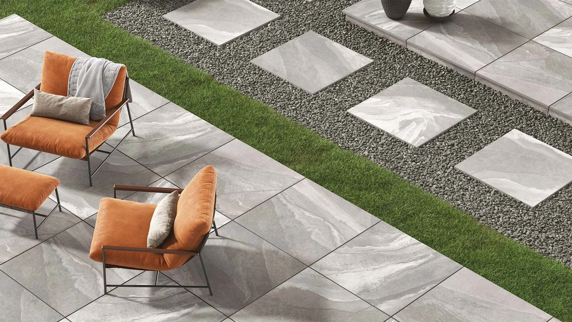 Outdoor porcelain tiles for patio, garden, and driveway – weather-resistant tile solutions